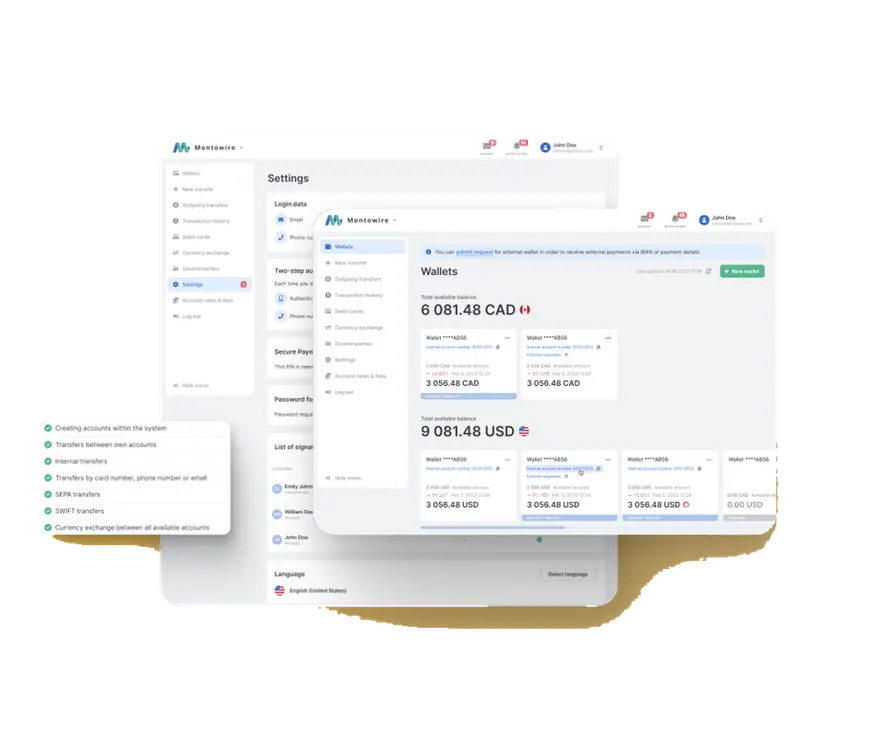 Multi-currency wallets with security controls built in